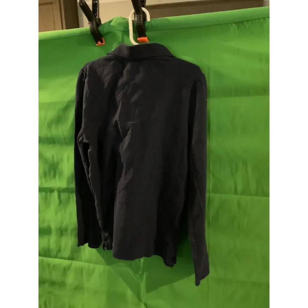 Girls'‎ Navy Blue Polo Style Long Sleeve Shirt Size 10/12 by Children's Place